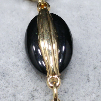 Swarovski Black & Clear Crystal Bracelet, Gold Plated, 1990s Vintage Jewelry