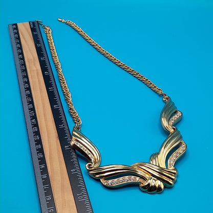 Vintage AVON Rhinestone Necklace, Inspired by Billy Dee Williams' Undeniable, Vintage Jewelry Book Piece