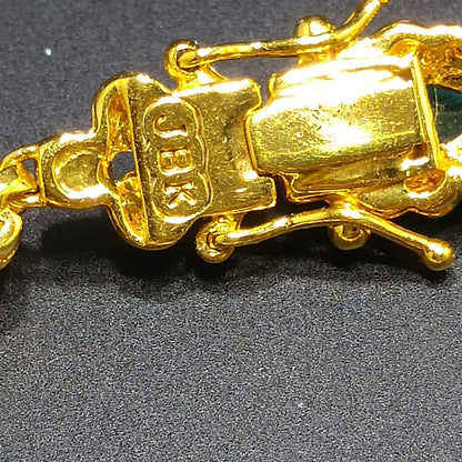 JBK Jackie Kennedy Bracelet – Camrose & Kross Faux Emerald & Rhinestone Replica