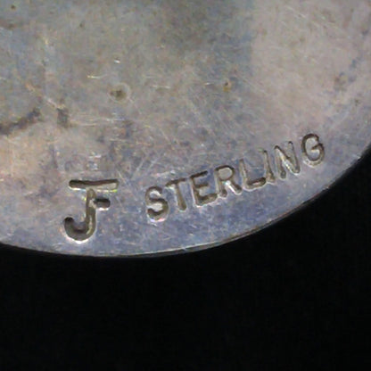 Vintage Navajo Sterling Kokopelli Earrings Della & Francis James 1960s Clip