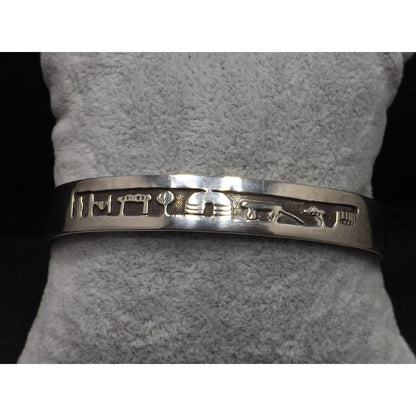A C Henry Sterling Navajo Storyteller Cuff Bracelet, Vintage Jewelry
