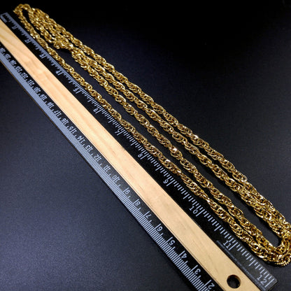 Hattie Carnegie Long Chain Necklace, 48 Inch Length Chain, 1970s Vintage Jewelry