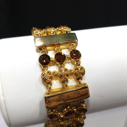 Jackie Kennedy JBK Bracelet by Camrose & Kross, Topaz Rhinestone, COA