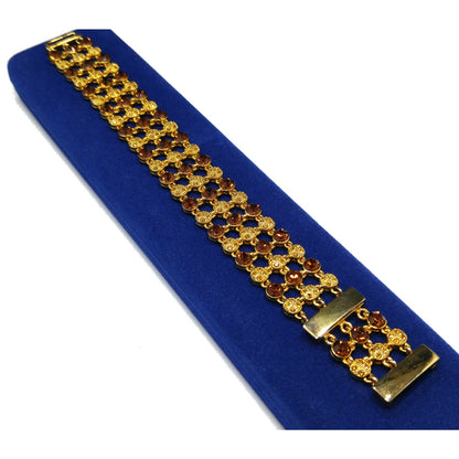Jackie Kennedy JBK Bracelet by Camrose & Kross, Topaz Rhinestone, COA