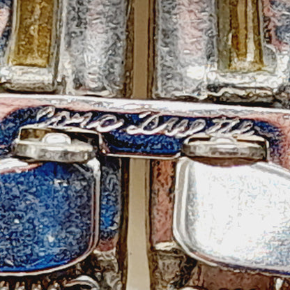 Coro Duette Rhinestone Brooch, Art Deco Dress Clips, Patent 1798867