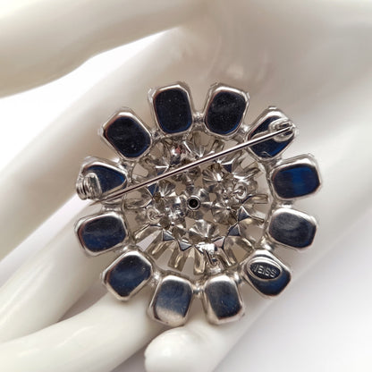 Vintage WEISS Clear Crystal Rhinestone Wedding Brooch