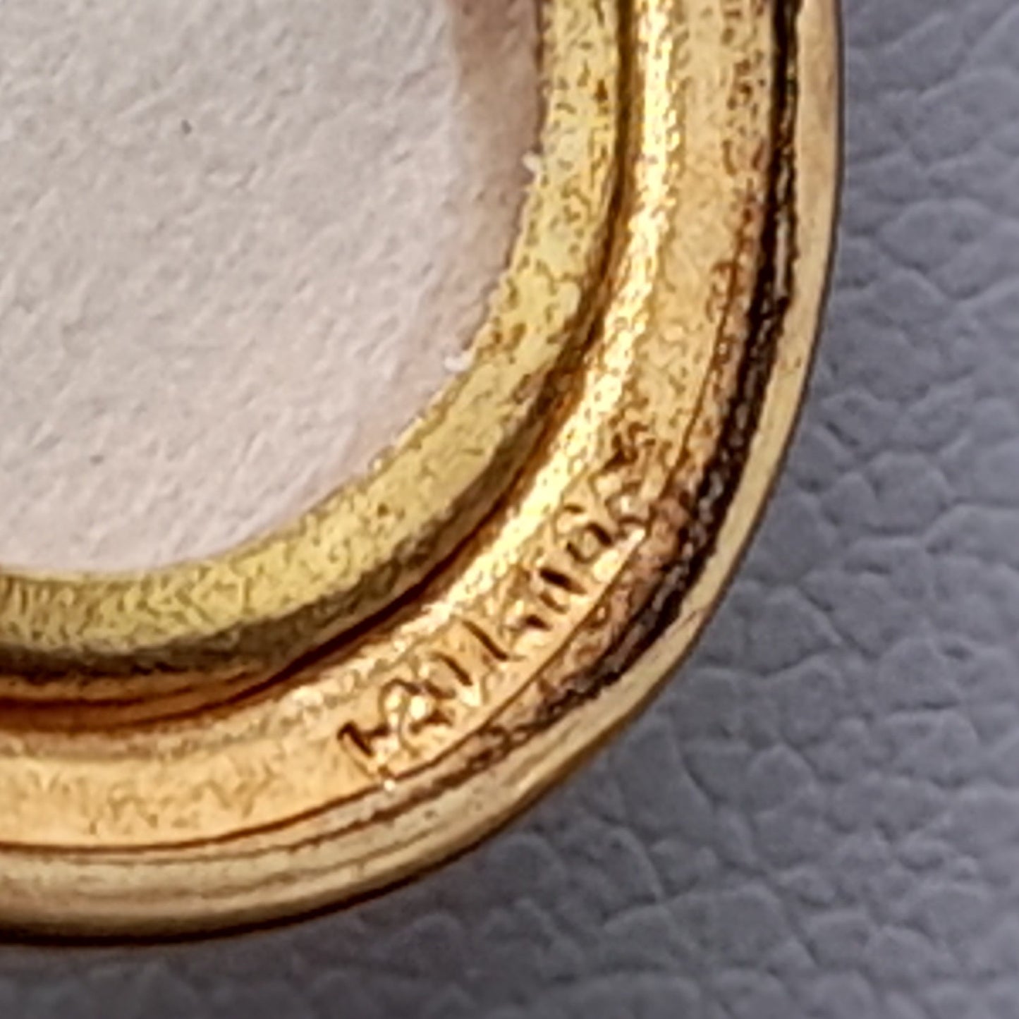 Liberty 12K GF Locket Necklace on Crown Trifari Chain Vintage Mid Century 2 Photo