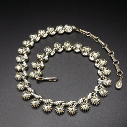 Lisner Aurora Borealis Rhinestone Necklace, 1960s Vintage Jewelry