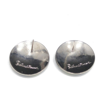 Vintage Laurel Burch Bird of Paradise Post Earrings, Silver Tone Cloisonné
