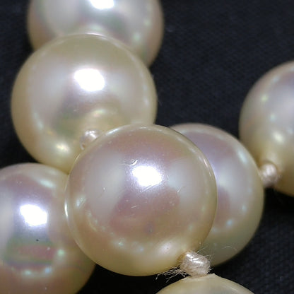 Ciner Hand Knotted Japanese Faux Pearl Necklace, Seed Pearl Clasp, 1960s Vintage Jewelry