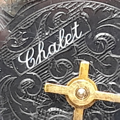 Vintage Chalet Watch Pendant, Runs, Wind-up, Swiss Made, Working