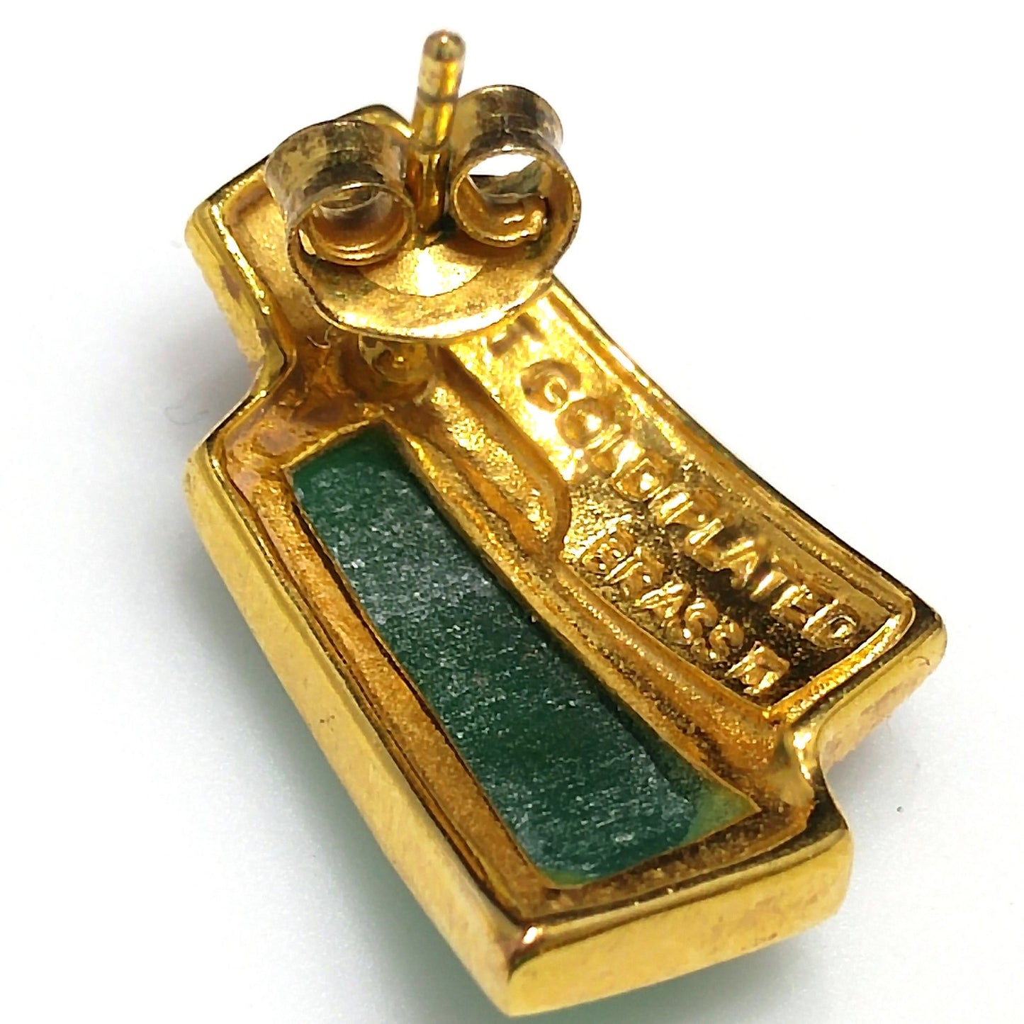 Vintage 14K Gold Plated Gemstone Jewelry: Necklace, Bracelet, Post Earrings, 1990s Vintage Jewelry