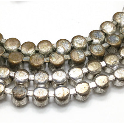 Czecho Slovakia Rhinestone Necklace & Bracelet, Clear Rhinestones, 1930s Vintage Jewelry
