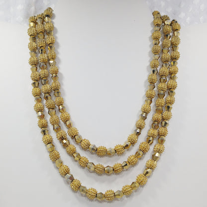 Crown Trifari Brutalist Necklace, Electra Collection, 1950s Vintage Jewelry