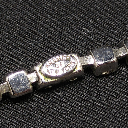 Kramer of New York Clear Crystal Choker Necklace, Wedding Bridal, 1950s Vintage Jewelry