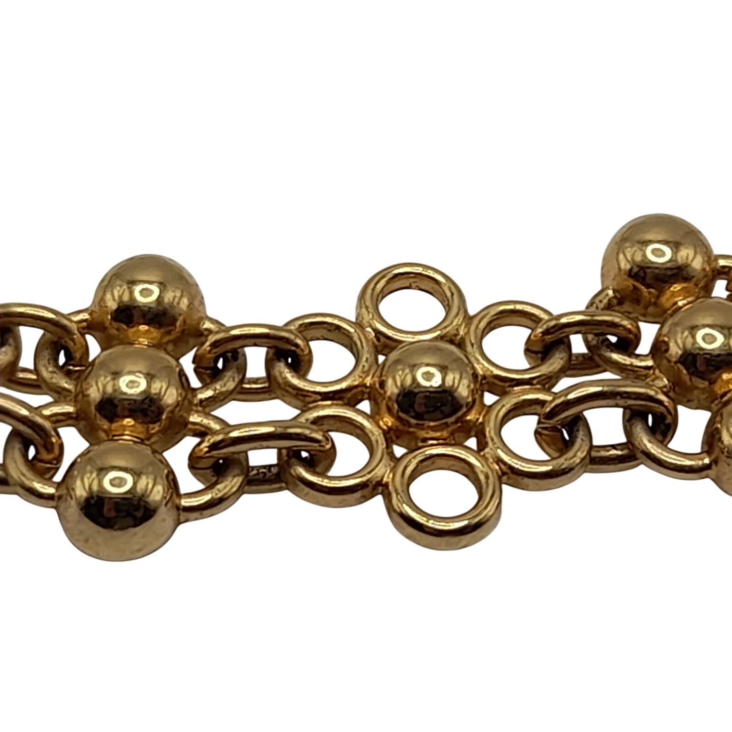 Vintage Monet Designer Matte Gold Plate Etruscan Style Choker Collar Necklace