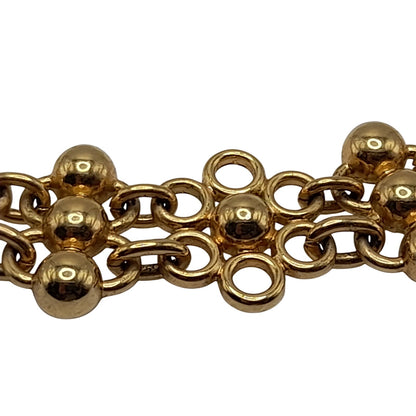 Vintage Monet Designer Matte Gold Plate Etruscan Style Choker Collar Necklace