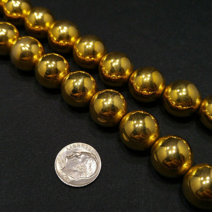 Vintage Monet Gold Plated Beaded Necklace 15mm Beads 1950s–1960s