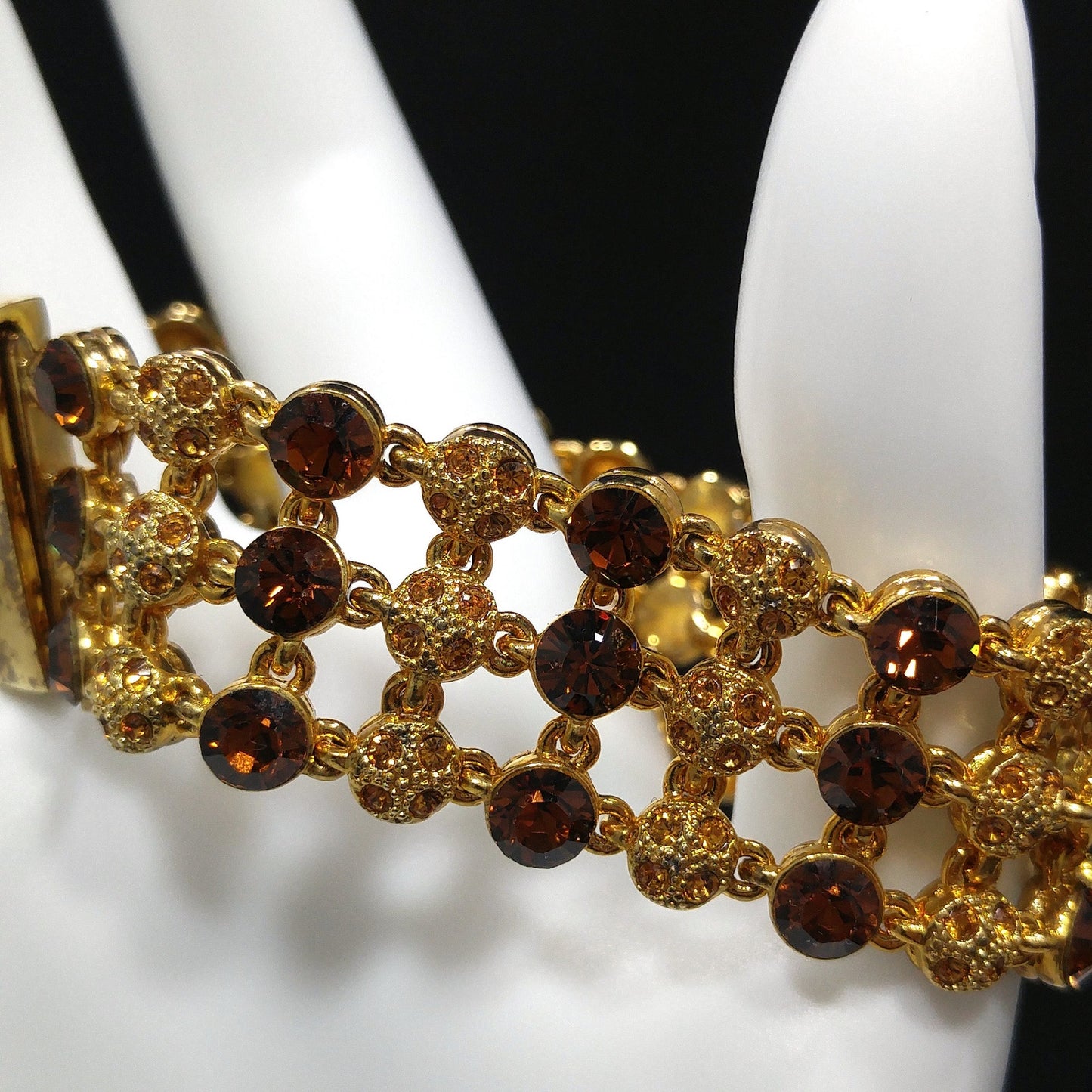 Jackie Kennedy JBK Bracelet by Camrose & Kross, Topaz Rhinestone, COA