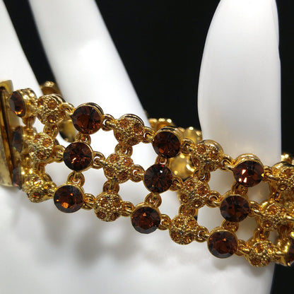 Jackie Kennedy JBK Bracelet by Camrose & Kross, Topaz Rhinestone, COA