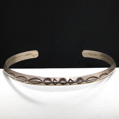 Erick Begay Sterling Silver Cuff Bracelet, Hand Crafted, Vintage Jewelry