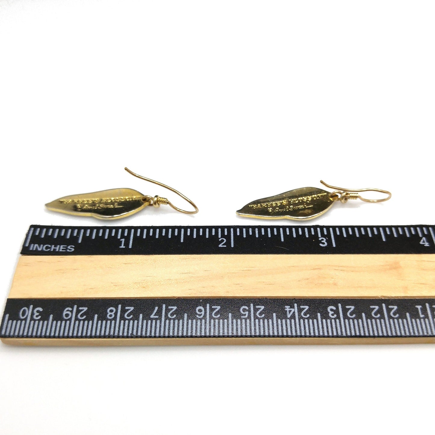 Laurel Burch "Barbee's Blossom" Earrings, Green & Dusty Pink, Gold Plated, 1980s