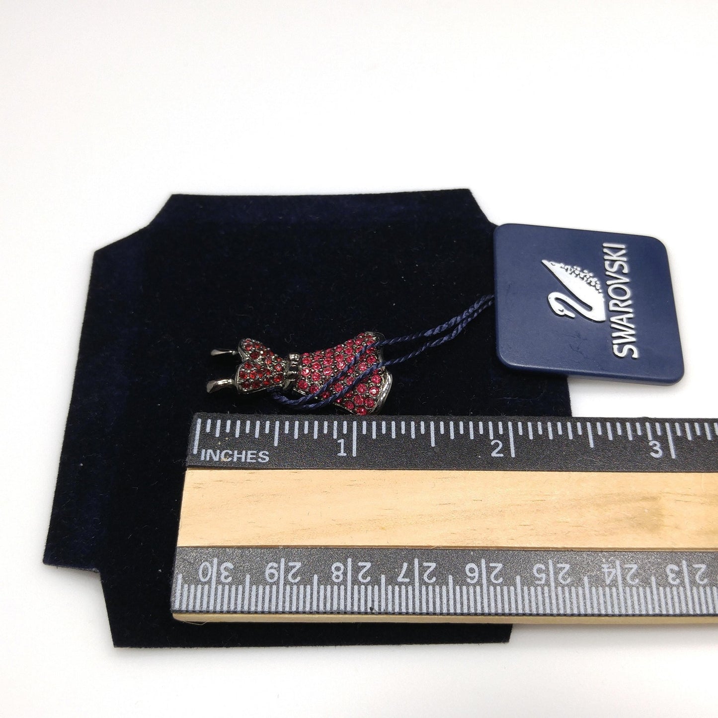 Swarovski Red Dress Brooch – Crystal Rhinestone Pin, Women’s Heart Health 2003