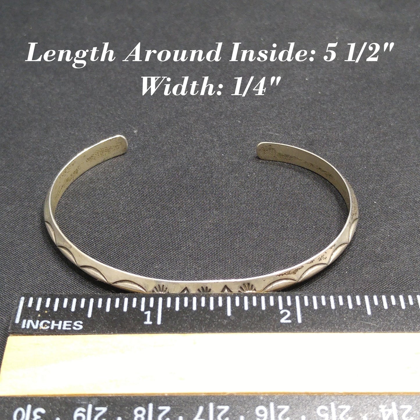 Erick Begay Sterling Silver Cuff Bracelet, Hand Crafted, Vintage Jewelry