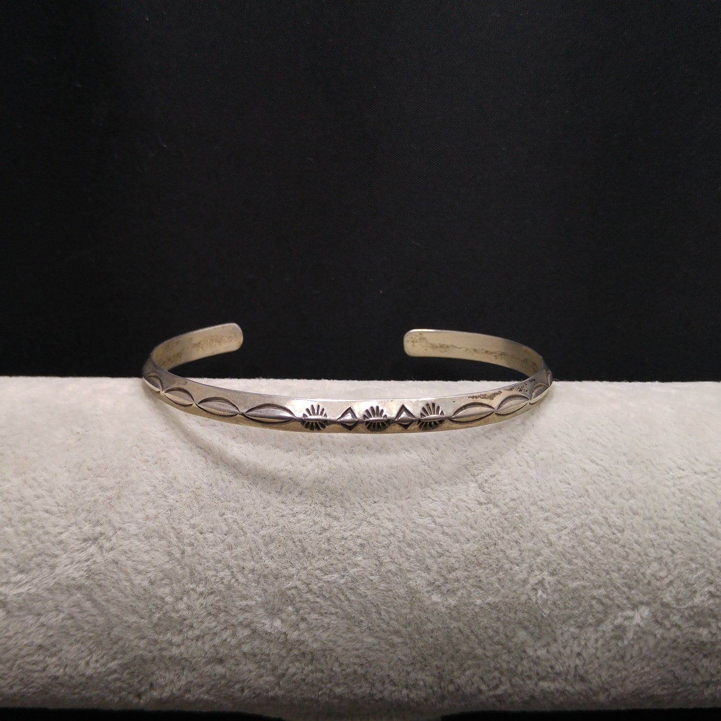 Erick Begay Sterling Silver Cuff Bracelet, Hand Crafted, Vintage Jewelry