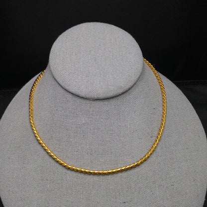 Vintage Vendome Gold Plated Necklace, Adjustable to 18"