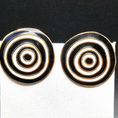 Vintage Laurel Burch "Ancient Wisdom 1993" Earrings, Gold Plated