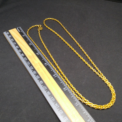 Vendome Gold Plated Long Chain Necklace, 35 Inches, 1960s Vintage Jewelry