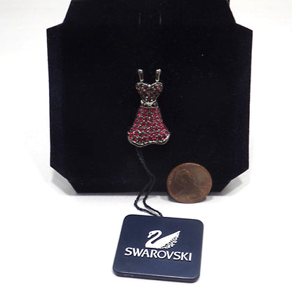 Swarovski Red Dress Brooch – Crystal Rhinestone Pin, Women’s Heart Health 2003