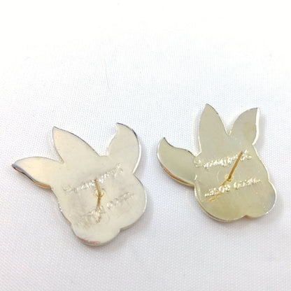 Vintage Laurel Burch Blue "Deco Rose" Post Earrings, 1980s Vintage Jewelry