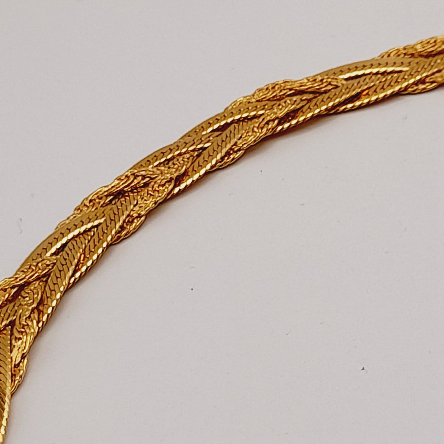 Vintage Lady Remington (LR) Four Strands Braided Chain 18 Inch Necklace