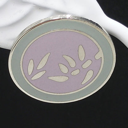 Vintage Laurel Burch "Bamboo" Post Earrings, Pastel Enamel, Gold Plated, 1980s