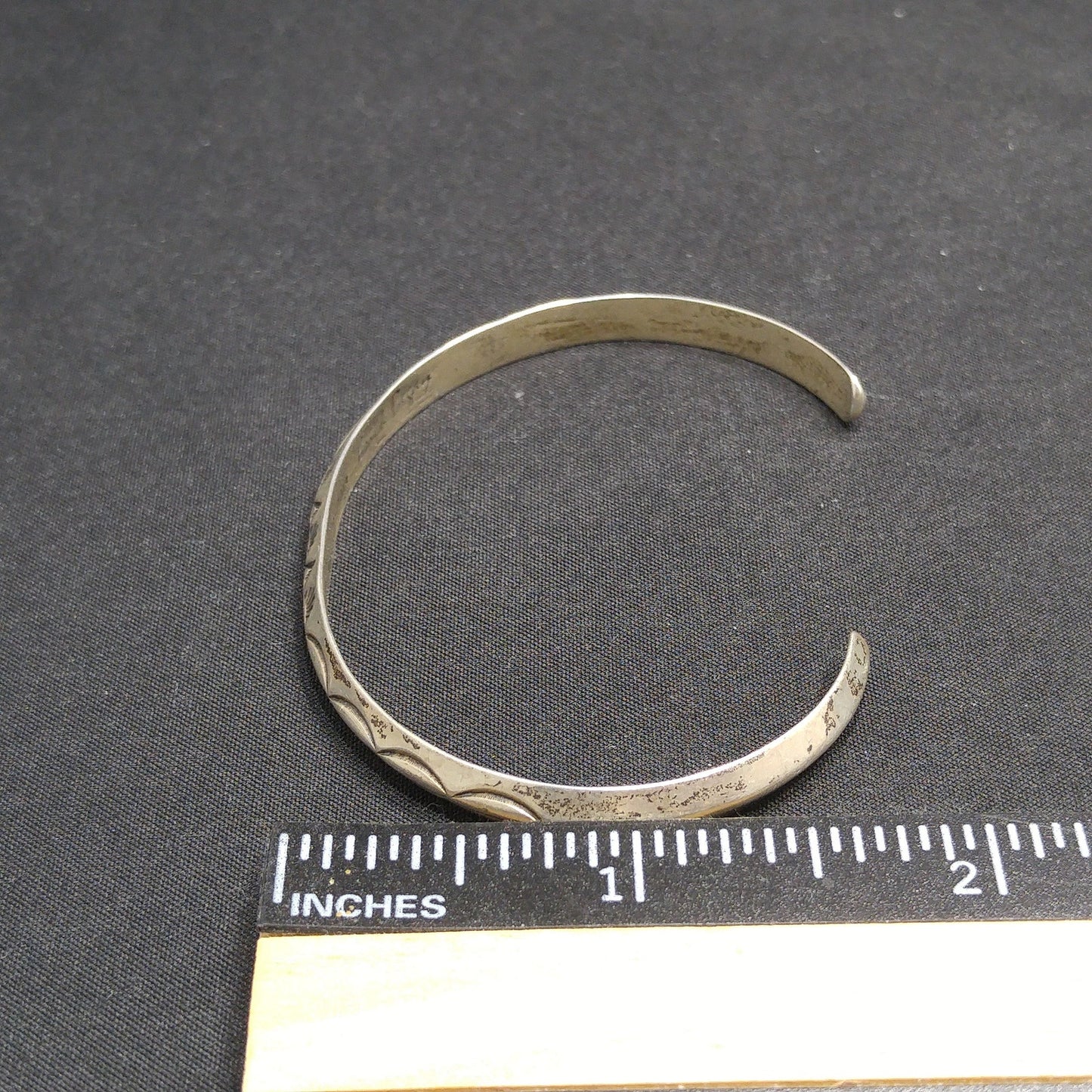 Erick Begay Sterling Silver Cuff Bracelet, Hand Crafted, Vintage Jewelry