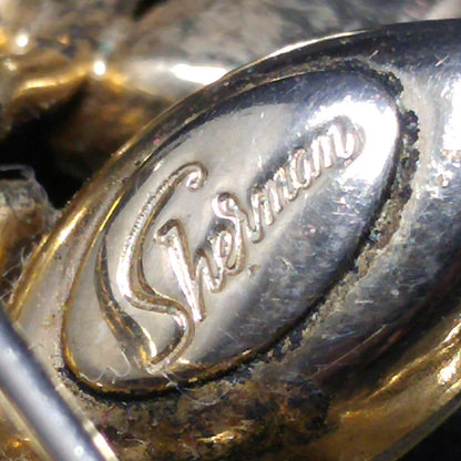 Sherman 1950s Aurora Borealis Snowflake Brooch | Gold-Plated Limited Design #626 | Vintage Mid-Century Jewelry