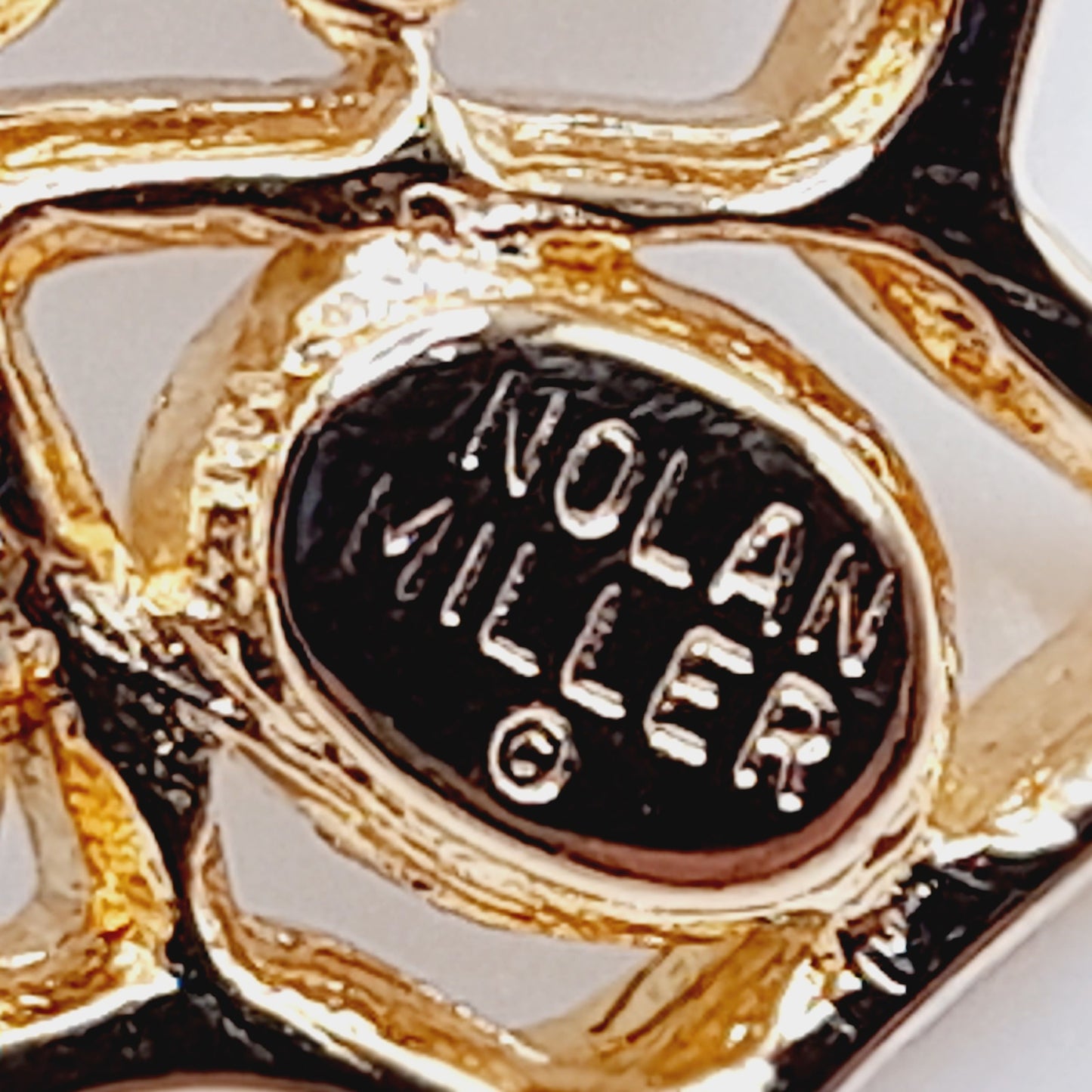 Vintage Nolan Miller Maple Leaf Brooch Gold Plated Rhinestone Glamour Collection 2 3/8"