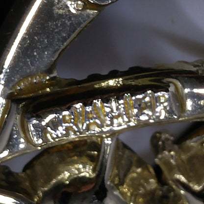 Kramer Topaz Crystal Rhinestone Brooch, Mid-Century Modern, 1950s Vintage Jewelry