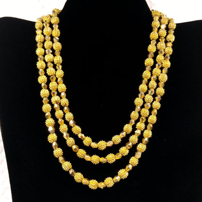 Crown Trifari Brutalist Necklace, Electra Collection, 1950s Vintage Jewelry