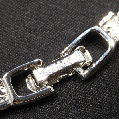 Vintage Swarovski Necklace – Rhodium Plated Pavé Clear Rhinestones, 1990s