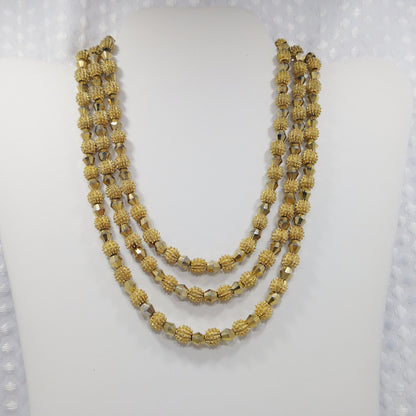 Crown Trifari Brutalist Necklace, Electra Collection, 1950s Vintage Jewelry