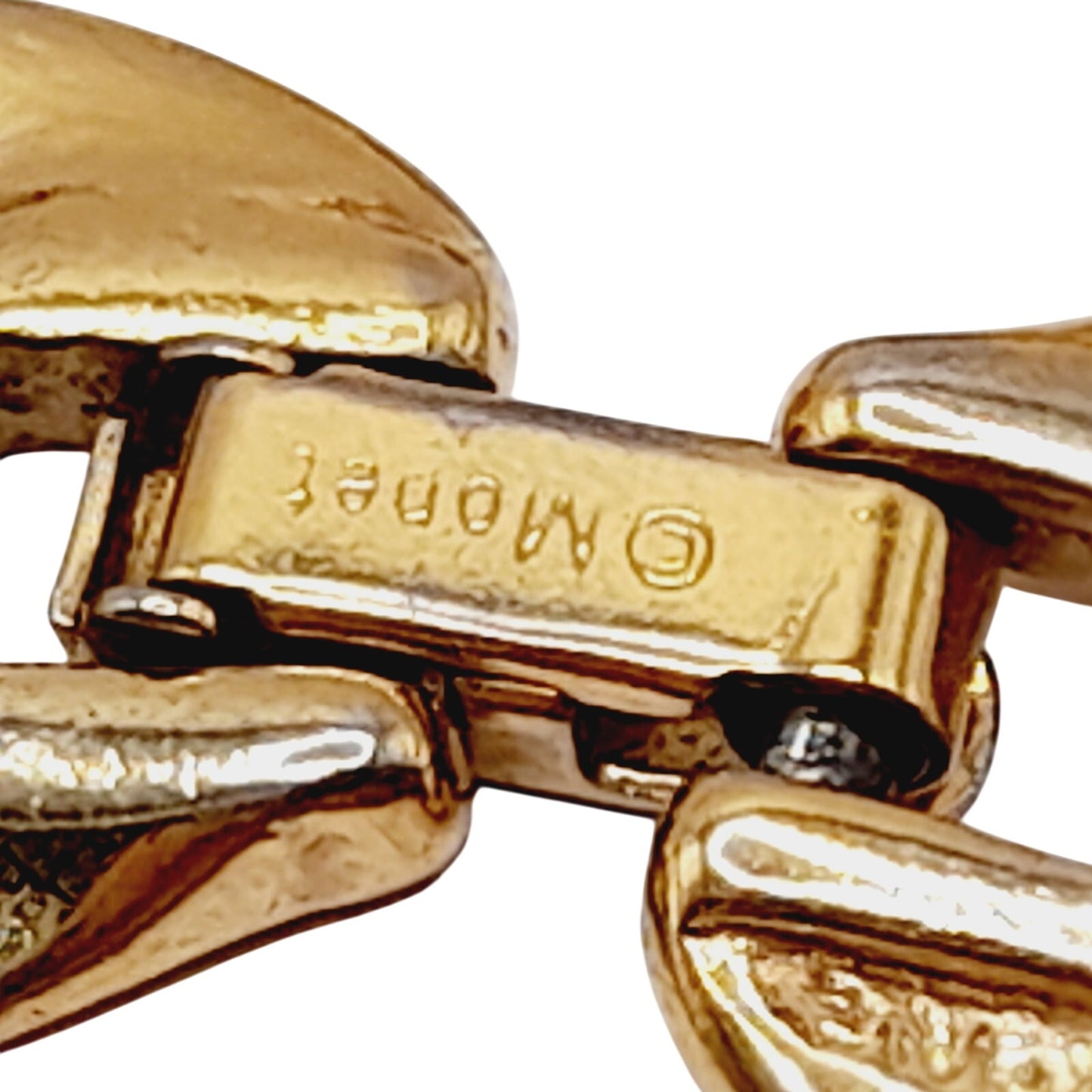 Vintage MONET Gold Plated Chain Necklace & Bracelet Set – Bold Links