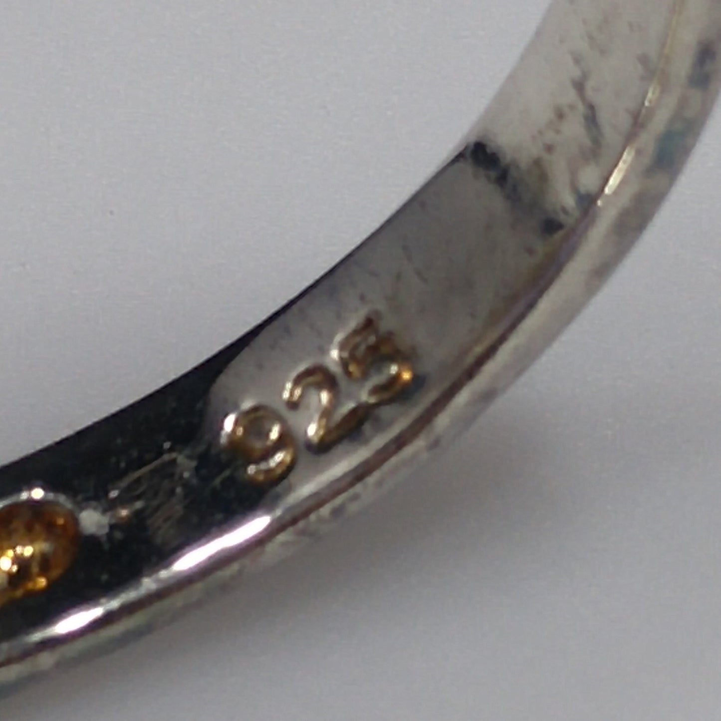 Vintage Sterling Silver Purple CZ Oval Cocktail Ring Size 9 1990s Statement