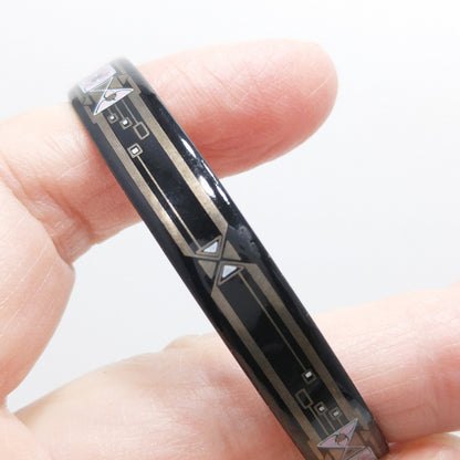 Michaela Frey Austrian Enamel Bangle Bracelet, Made in Austria, 1970s Vintage