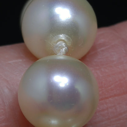 Ciner Hand Knotted Japanese Faux Pearl Necklace, Seed Pearl Clasp, 1960s Vintage Jewelry