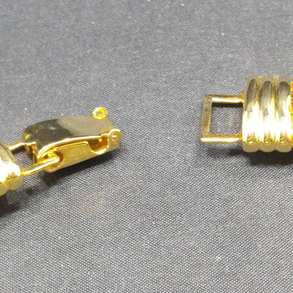 Topaz Lucite Omega Necklace Post Earrings, Faux Tortoise, 1980s Vintage Jewelry