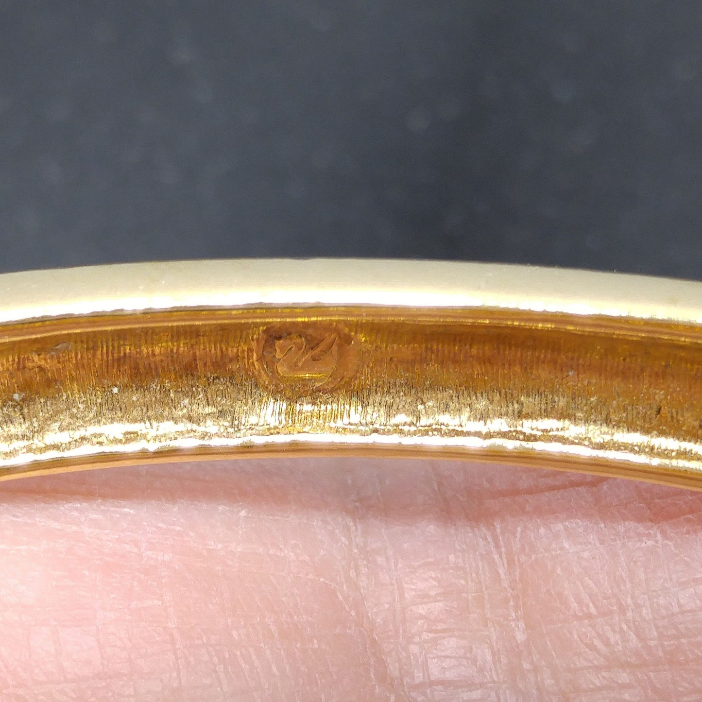 Vintage Swarovski Gold Bracelet – Green & Clear Rhinestones, Swan Logo, 1980s