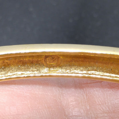 Vintage Swarovski Gold Bracelet – Green & Clear Rhinestones, Swan Logo, 1980s
